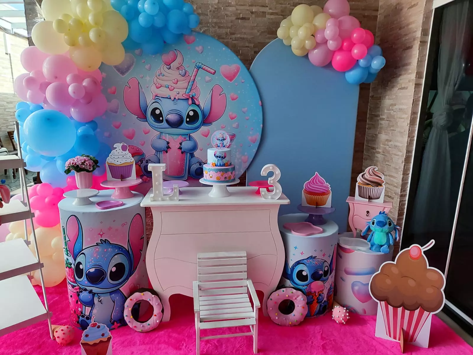 Decoração Completa - Stitch Confeiteiro