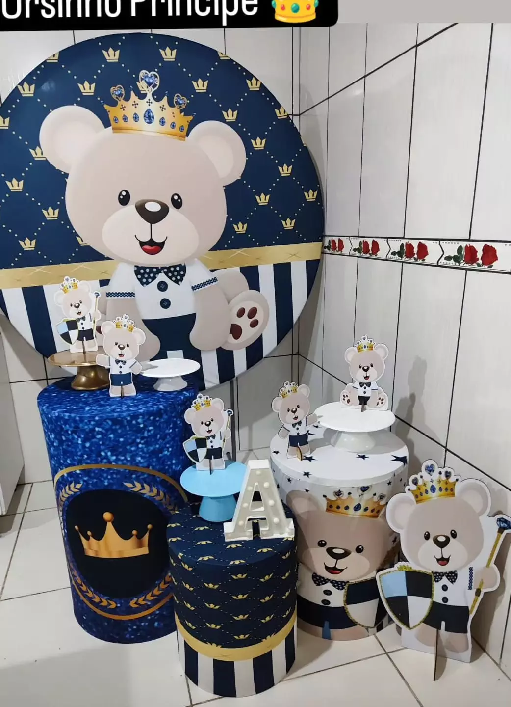 Kit Pegue e Monte - Ursinho Príncipe