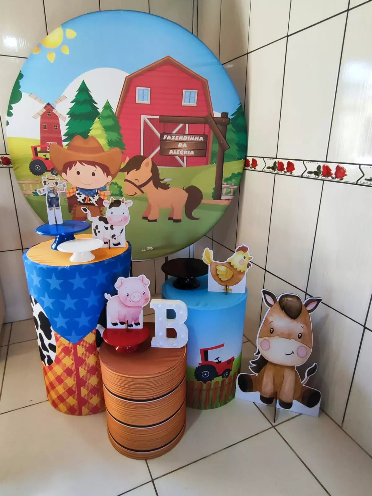 Kit Pegue e Monte - Fazendinha Menino