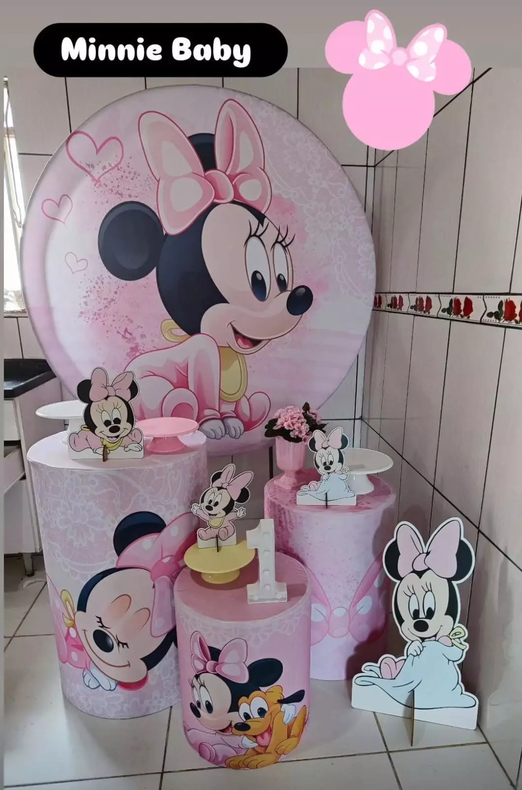 Kit Pegue e Monte - Minnie Baby