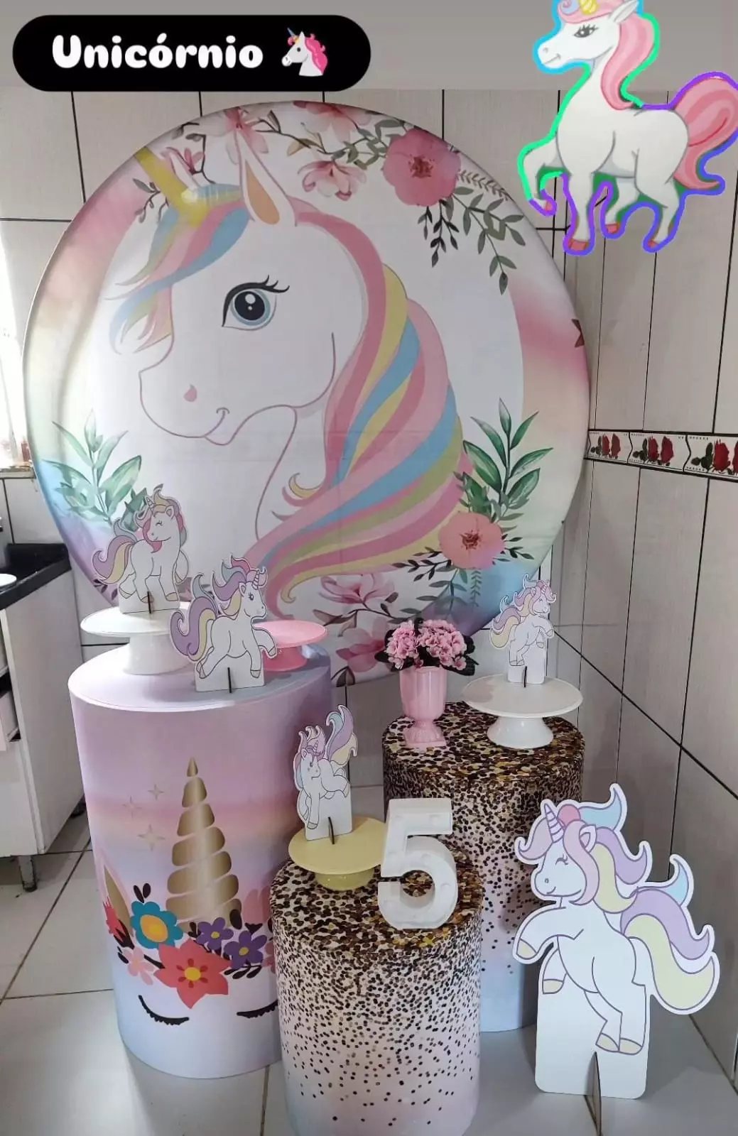 Kit Pegue e Monte - Unicórnio