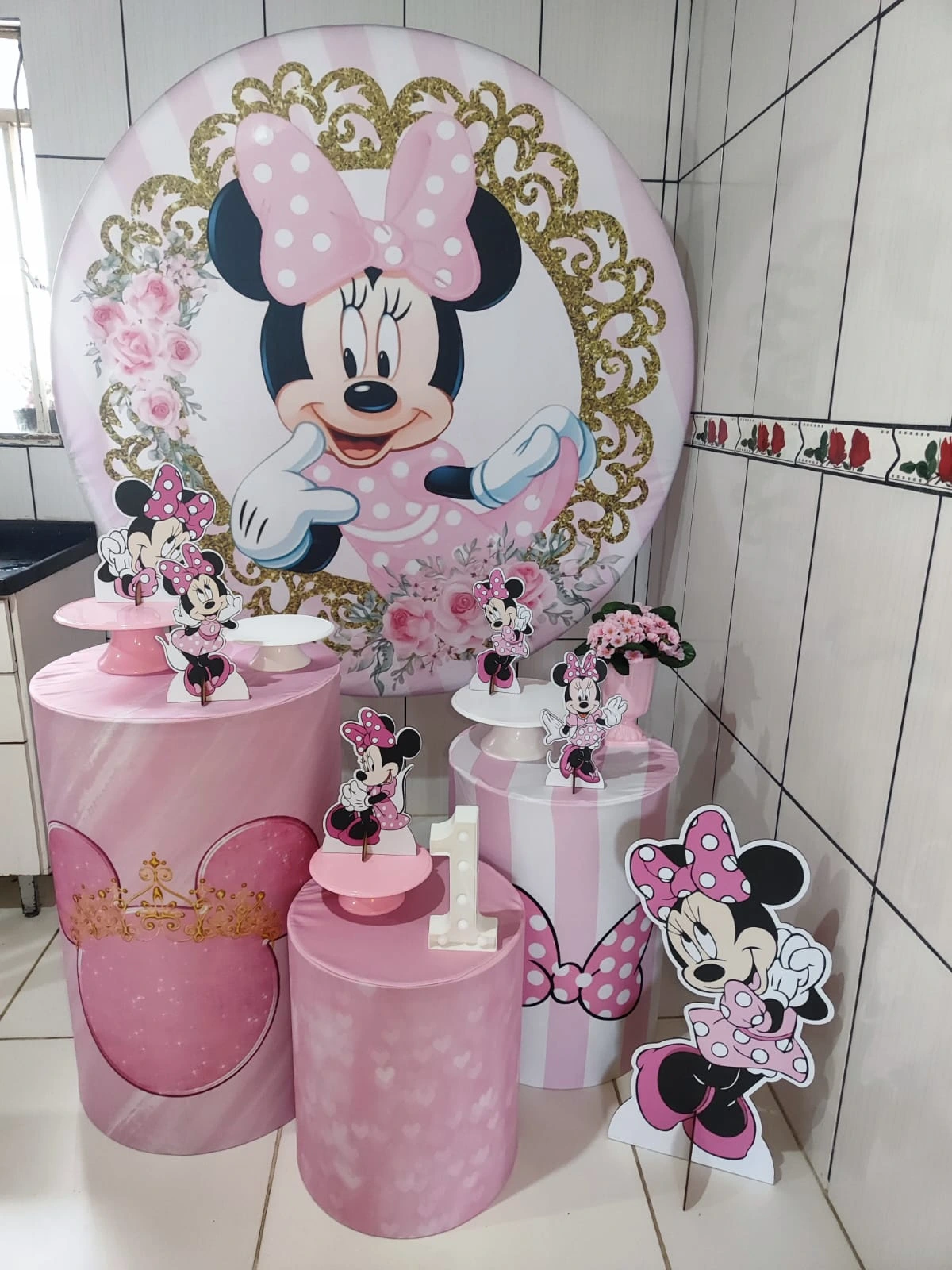 Kit Pegue e Monte - Baby Minnie Rosa